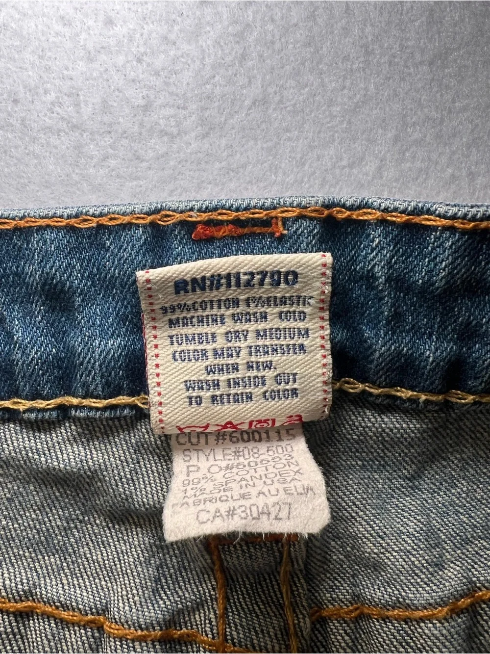 Vintage Women’s True Religion Joey Twisted Distressed Flare Jeans,Indigo Blue,29